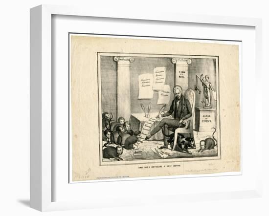 The Rats Entering a New House, 1830-null-Framed Giclee Print