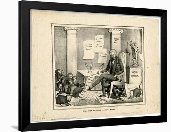 The Rats Entering a New House, 1830-null-Framed Giclee Print