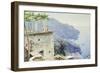 The Ravello Coastline, 1926-Peder Mork Monsted-Framed Giclee Print