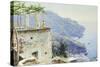 The Ravello Coastline-Peder Mork Monsted-Stretched Canvas