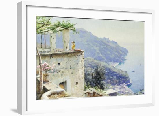 The Ravello Coastline-Peder Mork Monsted-Framed Giclee Print