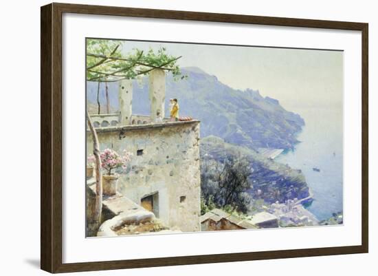 The Ravello Coastline-Peder Mork Monsted-Framed Giclee Print