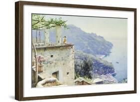 The Ravello Coastline-Peder Mork Monsted-Framed Giclee Print