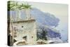 The Ravello Coastline-Peder Mork Monsted-Stretched Canvas