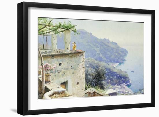 The Ravello Coastline-Peder Mork Monsted-Framed Premium Giclee Print