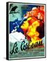 THE RAVEN, (aka LE CORBEAU),  French poster, center: Micheline Francey, Pierre Fresnay, 1943-null-Framed Stretched Canvas