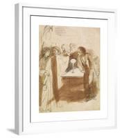 The Raven - Angel Footfalls-Dante Gabriel Rossetti-Framed Premium Giclee Print