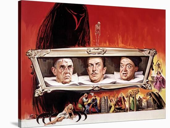 The Raven, Boris Karloff, Vincent Price, Peter Lorre, 1963-null-Stretched Canvas