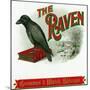 The Raven Brand Cigar Box Label-Lantern Press-Mounted Art Print