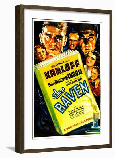 The Raven, Irene Ware, Boris Karloff, Ian Wolfe, Bela Lugosi, Inez Courtney, Lester Matthews, 1935-null-Framed Photo