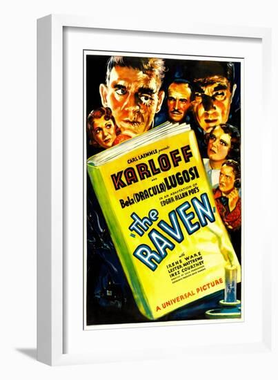 The Raven, Irene Ware, Boris Karloff, Ian Wolfe, Bela Lugosi, Inez Courtney, Lester Matthews, 1935-null-Framed Photo