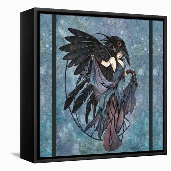 The Raven-Linda Ravenscroft-Framed Stretched Canvas