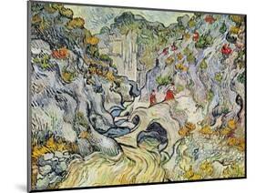 The Ravine of the Peyroulets, 1889-Vincent van Gogh-Mounted Giclee Print