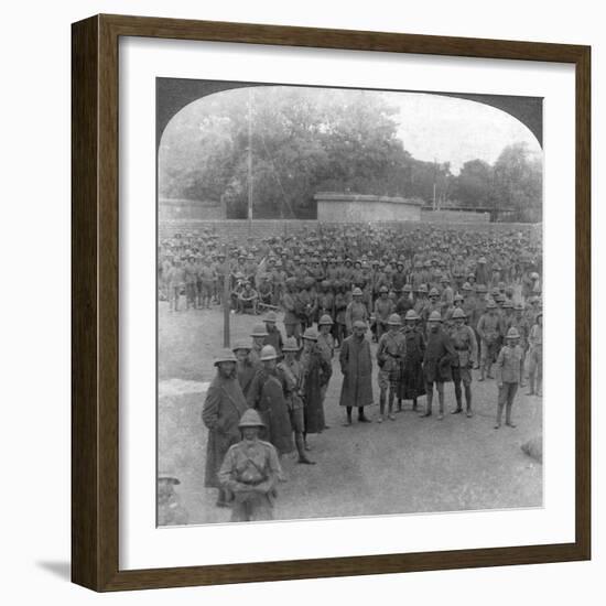 The Rawalpindi Manoeuvres Military Review, India, 1906-Underwood & Underwood-Framed Giclee Print