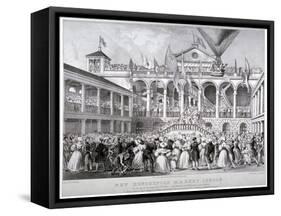 The Re-Opening of Hungerford Market, Westminster, London, 1833-JS Templeton-Framed Stretched Canvas