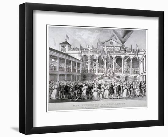 The Re-Opening of Hungerford Market, Westminster, London, 1833-JS Templeton-Framed Premium Giclee Print