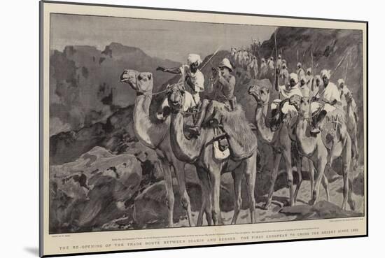 The Re-Opening of the Trade Route Between Suakin and Berber-William Small-Mounted Giclee Print