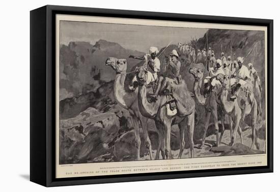 The Re-Opening of the Trade Route Between Suakin and Berber-William Small-Framed Stretched Canvas