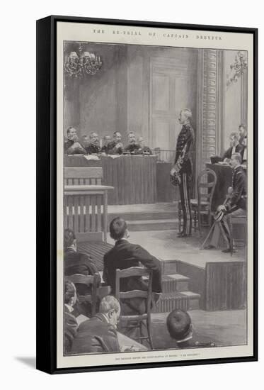 The Re-Trial of Captain Dreyfus-null-Framed Stretched Canvas