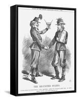 The Re-United States, 1865-John Tenniel-Framed Stretched Canvas