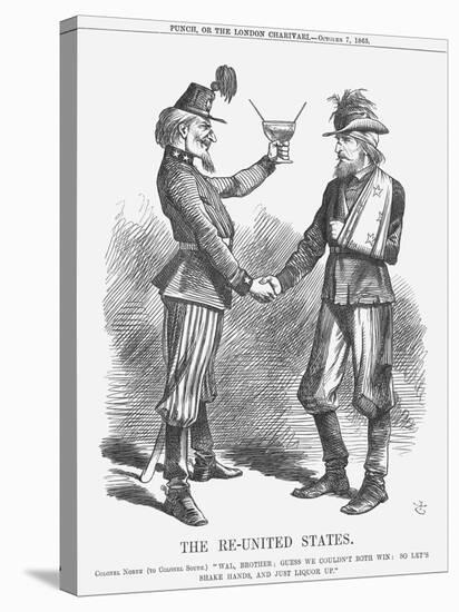 The Re-United States, 1865-John Tenniel-Stretched Canvas
