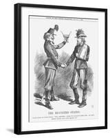 The Re-United States, 1865-John Tenniel-Framed Giclee Print