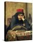 The Reader, 1856-Ferdinand Heilbuth-Stretched Canvas