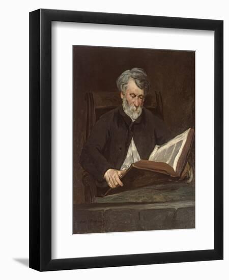 The Reader, 1861-Edouard Manet-Framed Giclee Print