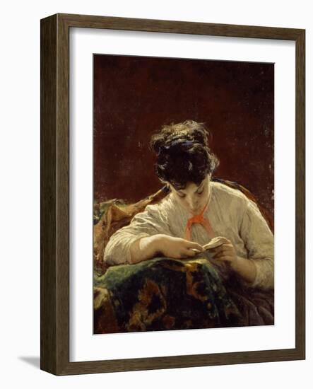 The Reader, 1867-Moses Griffith-Framed Giclee Print