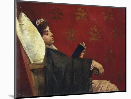 The Reader, 1870-1875-Gioacchino Toma-Mounted Giclee Print