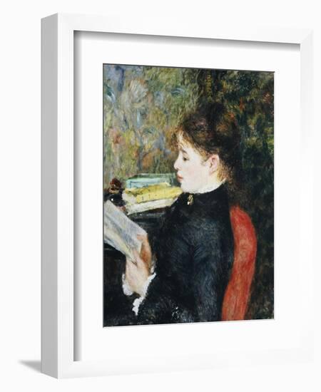 The Reader, 1877-Pierre-Auguste Renoir-Framed Giclee Print