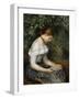 The Reader (A Young Girl Seated), 1887-Pierre-Auguste Renoir-Framed Giclee Print