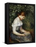 The Reader (A Young Girl Seated), 1887-Pierre-Auguste Renoir-Framed Stretched Canvas