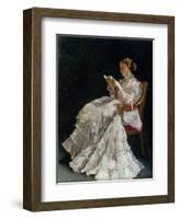 The Reader, C.1860-Alfred Emile Léopold Stevens-Framed Giclee Print