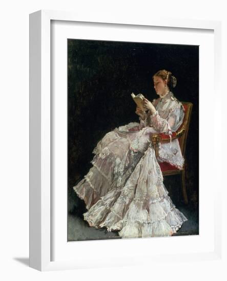 The Reader, C.1860-Alfred Emile Léopold Stevens-Framed Giclee Print