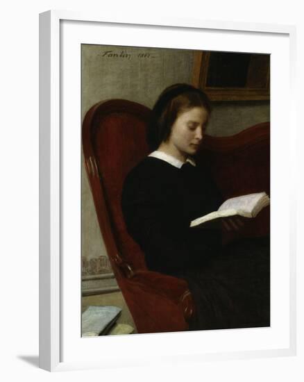 The Reader, c.1861-Henri Fantin-Latour-Framed Giclee Print