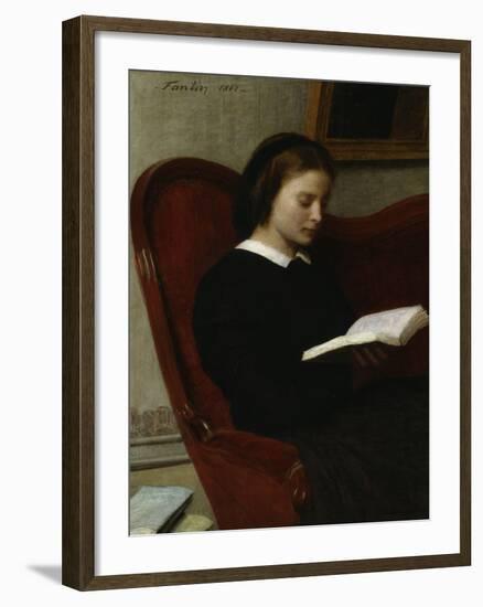 The Reader, c.1861-Henri Fantin-Latour-Framed Giclee Print