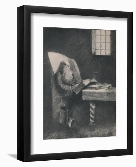 'The Reader', c.1892, (1946)-Odilon Redon-Framed Giclee Print