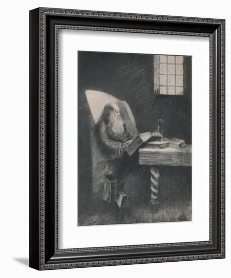 'The Reader', c.1892, (1946)-Odilon Redon-Framed Giclee Print