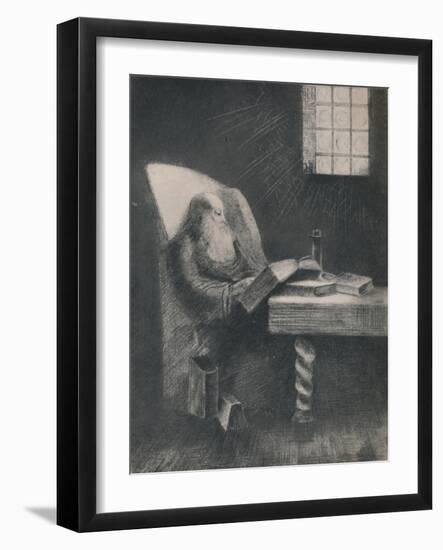 'The Reader', c.1892, (1946)-Odilon Redon-Framed Giclee Print