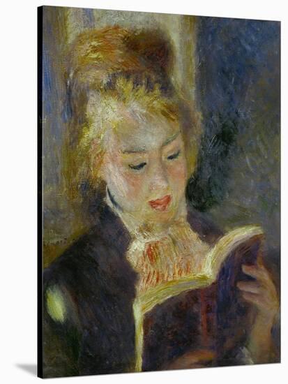 The Reader (La Liseuse), 1874-1876-Pierre-Auguste Renoir-Stretched Canvas