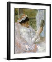 The Reader (Lydia Cassatt)-Mary Cassatt-Framed Premium Giclee Print