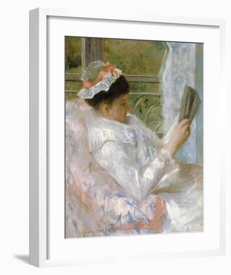 The Reader (Lydia Cassatt)-Mary Cassatt-Framed Premium Giclee Print