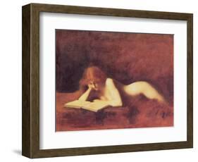 The Reader-Jean-Jacques Henner-Framed Giclee Print