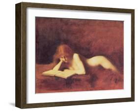 The Reader-Jean-Jacques Henner-Framed Giclee Print