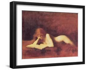 The Reader-Jean-Jacques Henner-Framed Giclee Print