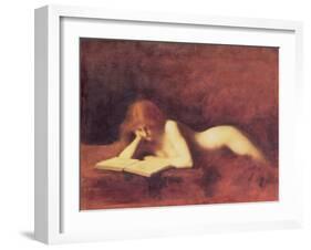 The Reader-Jean-Jacques Henner-Framed Giclee Print