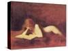 The Reader-Jean-Jacques Henner-Stretched Canvas