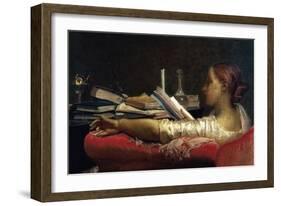 The Reader-Federico Faruffini-Framed Art Print