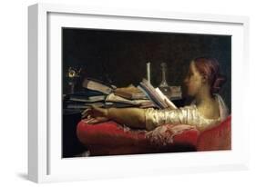 The Reader-Federico Faruffini-Framed Art Print